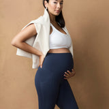 Active Overbelly Side Pocket 7/8 Leggings - Midnight