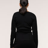 Cross Wrap Knit Feeding Top