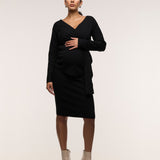 Cross Wrap Knit Feeding Top