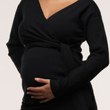 Cross Wrap Knit Feeding Top