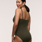 Cross Front One Piece Swimsuit