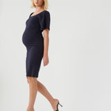 Kim Flare Sleeve Dress - Navy