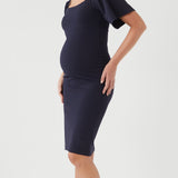 Kim Flare Sleeve Dress - Navy