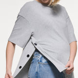 Luna Button Cotton Top