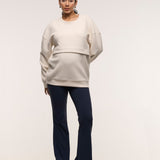 Oversized Feeding Zip Jumper