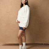 Oversized Feeding Zip Jumper