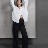 Pull-On Wide Leg Pants