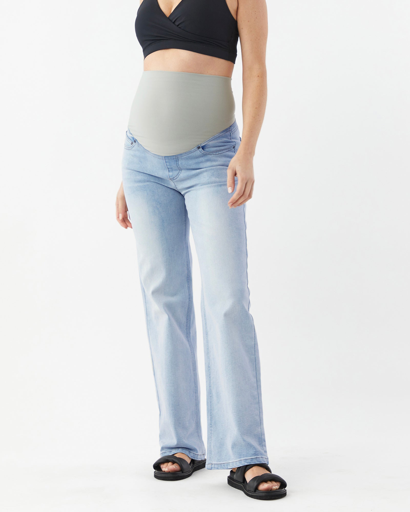 Straight Leg Overbelly Jeans