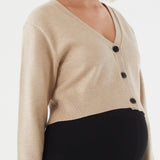 V-Neck Cropped Cardigan