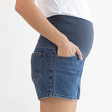 Wide Denim Shorts