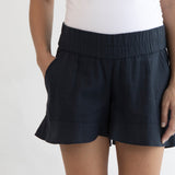 Wide Linen Shorts