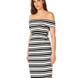 Claire Off-Shoulder Maternity Dress