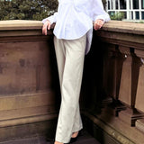 Soho Straight Pants -Beige
