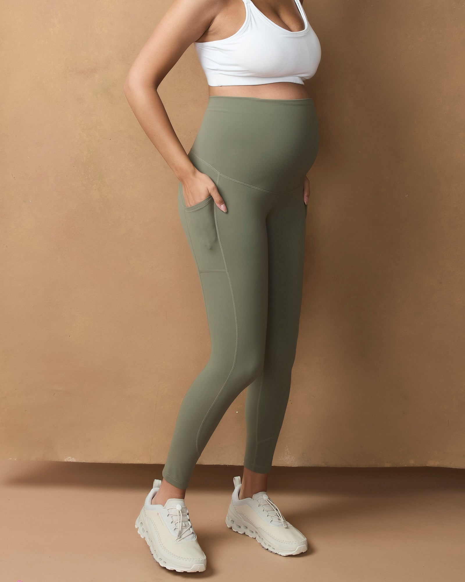 Active Overbelly Side Pocket 7/8 Leggings