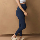 Active Overbelly Side Pocket 7/8 Leggings - Midnight