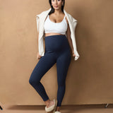 Active Overbelly Side Pocket 7/8 Leggings - Midnight