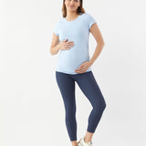 Classic Cotton Maternity T-Shirt - Sky Blue