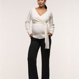 Classic Overbelly Straight Pants - Black