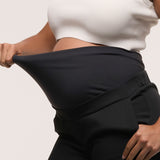 Classic Overbelly Straight Pants - Black