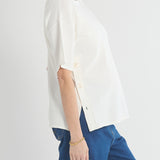 Crepe Knit Button Feeding Top