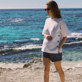 Crepe Knit Button Feeding Top