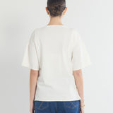 Crepe Knit Button Feeding Top