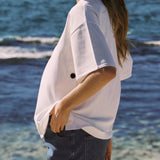 Crepe Knit Button Feeding Top