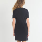 Crepe Knit Tie Dress