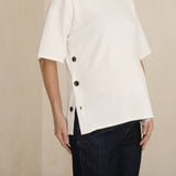 Crepe Knit Button Feeding Top