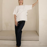 Crepe Knit Button Feeding Top