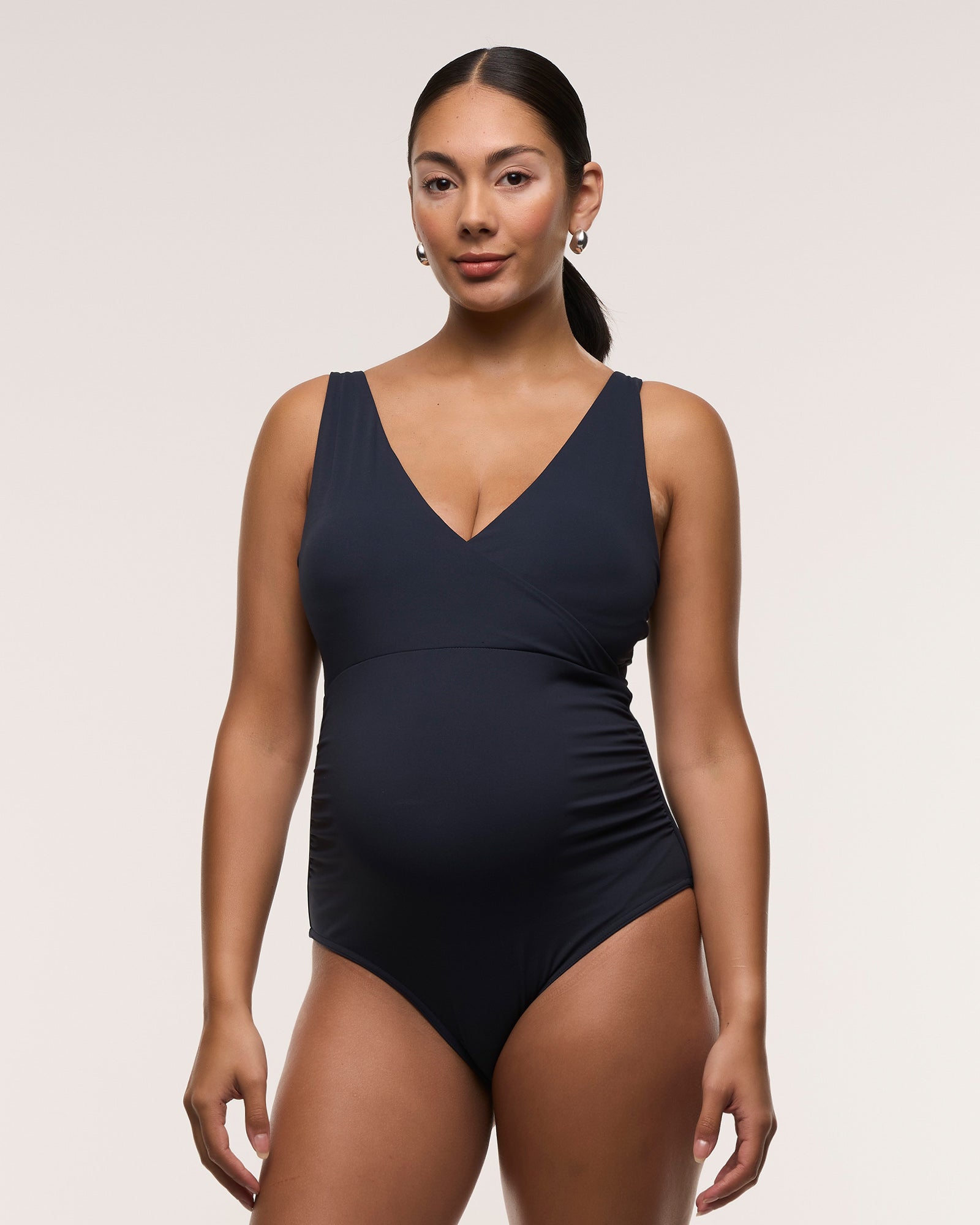 Cross Front One Piece Swimsuit