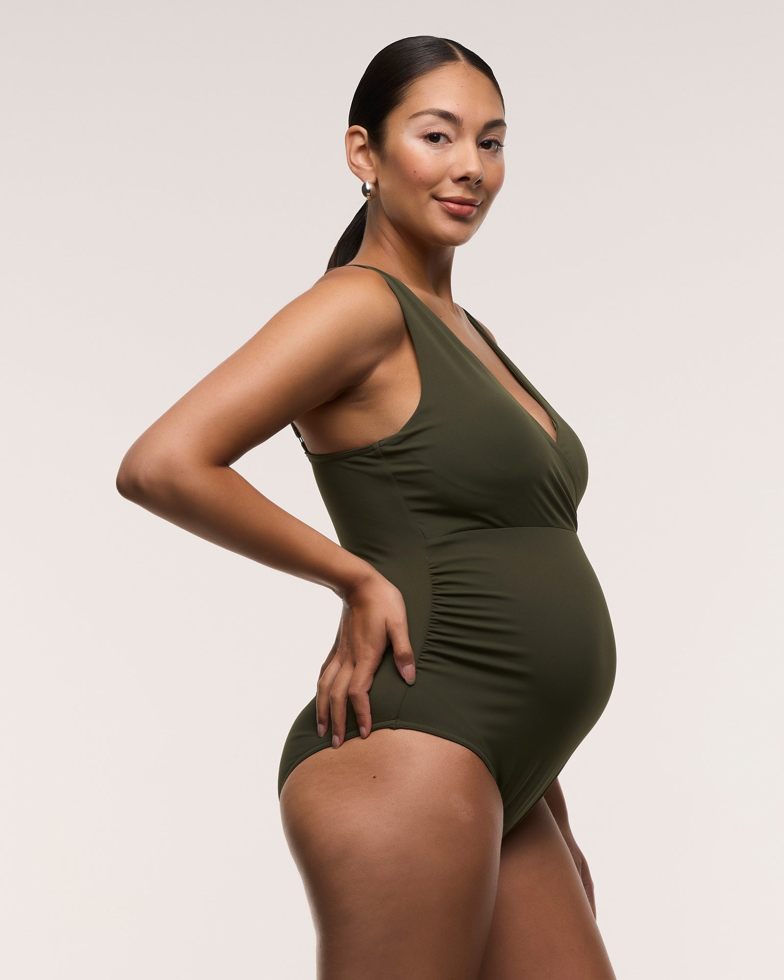 Cross Front One Piece Swimsuit