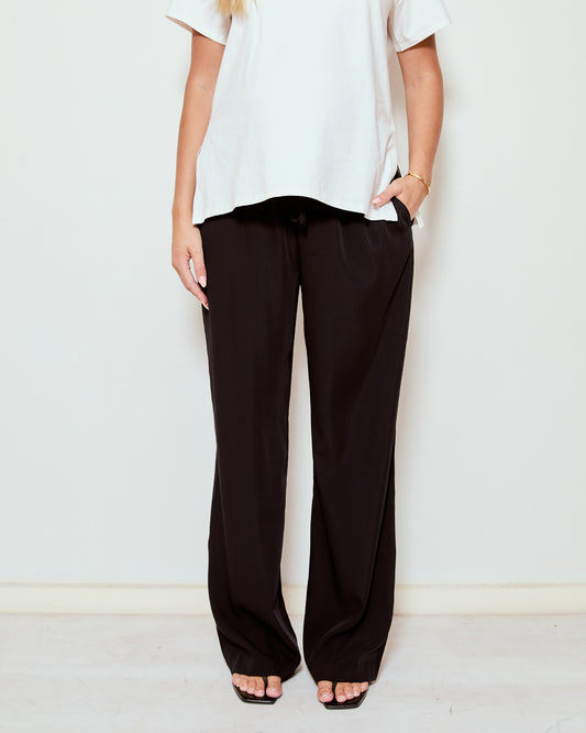 Pantaloni a gamba larga drappeggiati