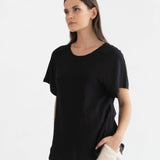 Elly Zip Feeding Tunic - Black