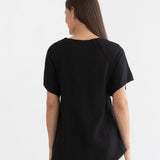Elly Zip Feeding Tunic - Black