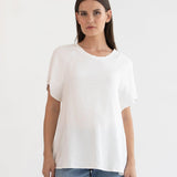 Elly Zip Feeding Tunic - White