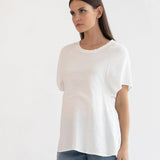 Elly Zip Feeding Tunic - White