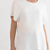 Elly Zip Feeding Tunic - White