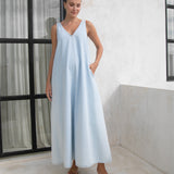 Emily Denim Maxi Dress