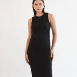 Harper Bamboo Feeding Tank Dress - Black