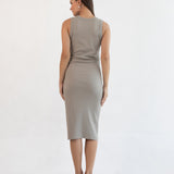 Harper Bamboo Feeding Tank Dress - Greige