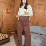 Harriette Wide Cotton Pants
