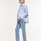 Heaven Slim Overbelly Jeans - Mid Wash
