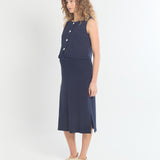 Vestido de tirantes Harper de canalé suave