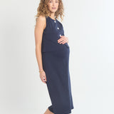 Vestido de tirantes Harper de canalé suave