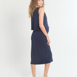 Vestido de tirantes Harper de canalé suave