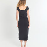 Vestido de tirantes Harper de canalé suave