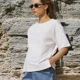 Luna Button Cotton Top