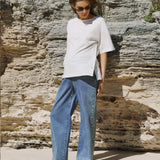 Luna Button Cotton Top