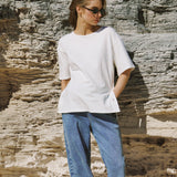 Luna Button Cotton Top